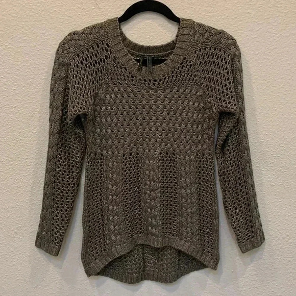 Guess Metallic Net Crew Neck Sweater - Picture 1 of 6